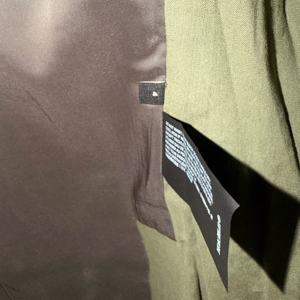 Theory Women’s Olive green linen Blazer size 4 - Picture 2 of 4
